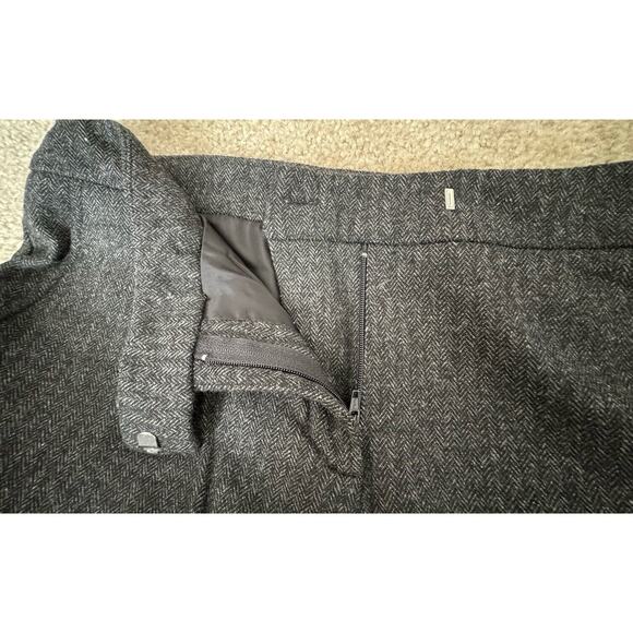 Anna Thomas Italy Pants Gray Wool Blend Stretch Fit Tapered Leg Women’s Size 10 - Picture 3 of 9